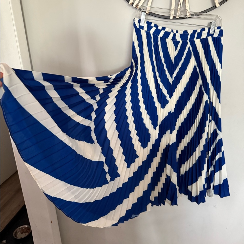 Anthropologie Women's the Valerie Pleated Midi Skirt by Maeve Size M